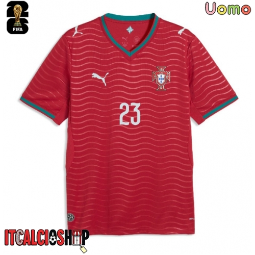 Portogallo Vitinha #23 Prima Maglia Mondiali 2026 Manica Corta